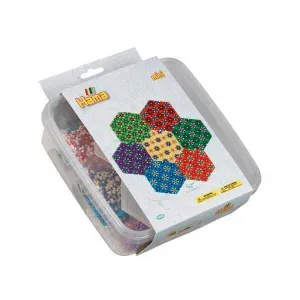HAMA MIDI CAJA DE PLASTICO MOSAICO MINI - HEXAGONAL                        
