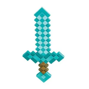 MINECRAFT REPLICA PLASTICO ESPADA DIAMANTE                                 