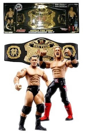 WWE CINTURON Y FIGURAS ORTON-EDGE CHAMPION                                 