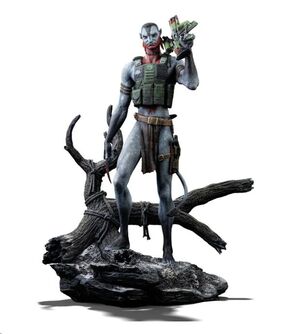 AVATAR 3: FIRE AND ASH ESTATUA ART SCALE 1/10 MILES QUARITCH 36 CM
