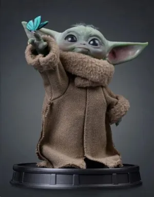 STAR WARS THE MANDALORIAN ESTATUA GROGU BUTTERFLY WONDER  14 CM