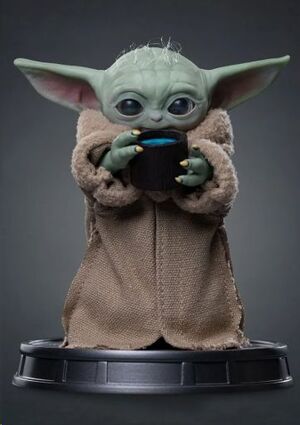STAR WARS THE MANDALORIAN ESTATUA GROGU ALWAYS HUNGRY 14 CM