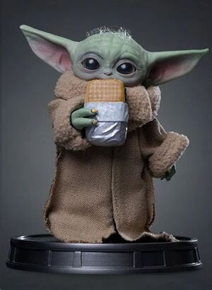 STAR WARS THE MANDALORIAN ESTATUA GROGU FOOD CART SNACK 14 CM