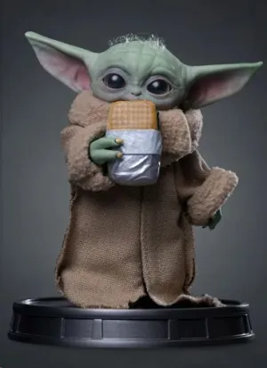 STAR WARS THE MANDALORIAN ESTATUA GROGU FOOD CART SNACK 14 CM