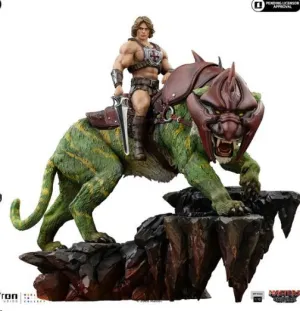 MASTERS DEL UNIVERSO ESTATUA HE-MAN AND BATTLE CAT 33 CM
