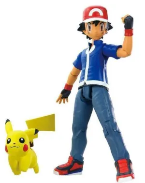 POKEMON PACK 2 FIGURAS ASH & PIKACHU B VERSION                             