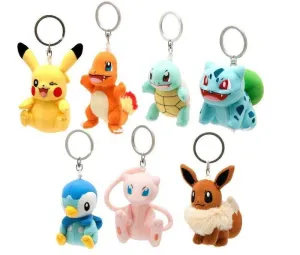 POKEMON LLAVEROS PELUCHE 8 CM SURTIDO                                      