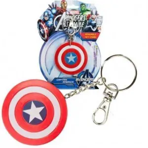 CAPITAN AMERICA LLAVERO ESCUDO 6 CM FLEXIBLE MARVEL                        
