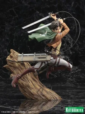 ATAQUE A LOS TITANES EREN YAEGER ESTATUA 26 CM ARTFXJ                      