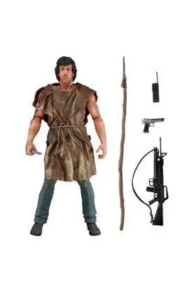 RAMBO SURVIVAL FIGURA 18 CM RAMBO FIRST BLOOD ACORRALADO SERIE 1 (6)       