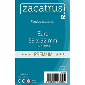 FUNDAS ZACATRUS EURO PREMIUM (59MM X 92MM ) (55 UDS )