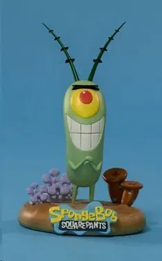 BOB ESPONJA ESTATUA TAMAÑO REAL PLANKTON 43 CM
