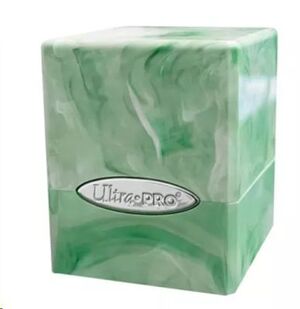 ULTRA PRO CAJA DE MAZO SATIN CUBO MARMOL VERDE / BLANCO