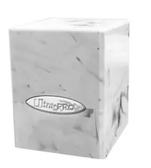 DECK BOX SATIN CUBE MARBLE BLANCO / NEGRO (100) ULTRA PRO DECK BOX SATIN CUBE MARBLE BLANCO / NEGRO (100) ULTRA PRO