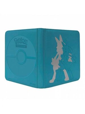 POKEMON JCC ALBUM BINDER LUCARIO CARPETA 12 BOLSILLOS CREMALLERA