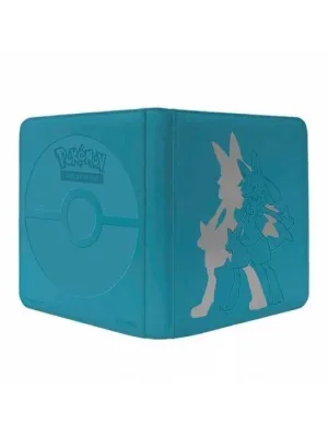 POKEMON JCC ALBUM BINDER LUCARIO CARPETA 12 BOLSILLOS CREMALLERA