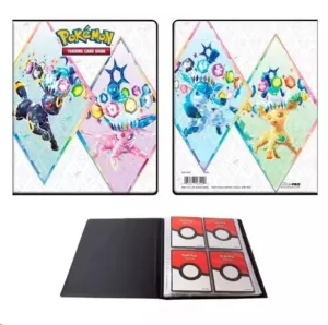 POKEMON JCC PORTFOLIO 4 BOLSILLOS ESCARLATA Y PURPURA 8,5 PRISMATIC EVOLUCION