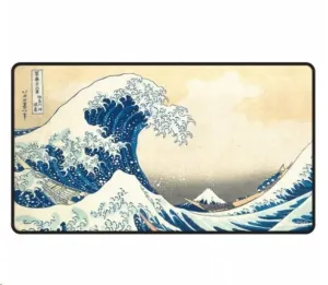 TAPETE BLACK STITCHED PLAYMANT THE GREAT WAVE OFF KANAGAWA BY HOKUSAI - ULTRA PRO