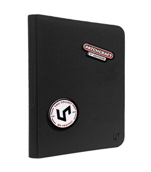 CARPETA CON 9 BOLSILLOS PATCHCRAFT ZIPPERED PRO-BINDER NEGRO - ULTRA PRO