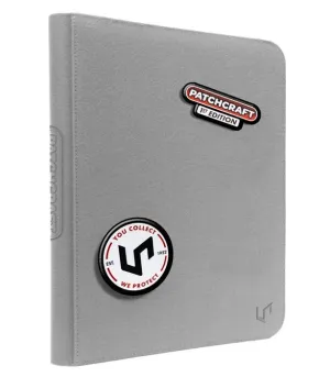 CARPETA CON 9 BOLSILLOS PATCHCRAFT ZIPPERED PRO-BINDER GRIS - ULTRA PRO CARPETA CON 9 BOLSILLOS PATCHCRAFT ZIPPERED PRO-BINDER GRIS - ULTRA PRO