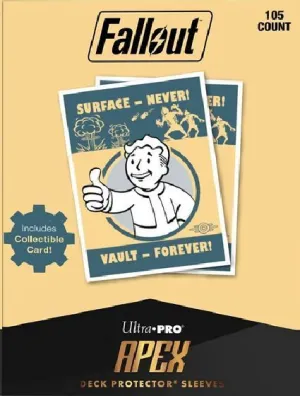 FUNDAS APEX DECK PROTECTOR (105 UNIDADES) VAULT BOY - FALLOUT - ULTRA PRO