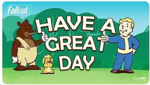 TAPETE VAULT BOY HAVE A GREAT DAY - FALLOUT - ULTRA PRO