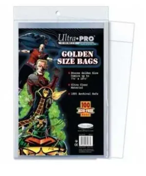 BOLSAS PARA COMIC ULTRA-PRO STOR BAGS GOLDEN/ 100UDS 20*26*6