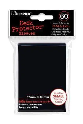 YU-GI-OH DECK PROTECTOR ULTRA PRO NEGRO (60) - 62X89MM                     