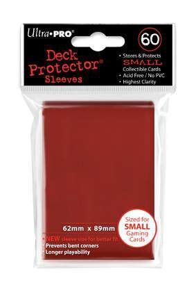 YU-GI-OH DECK PROTECTOR ULTRA PRO ROJO (60) - 62X89MM                      