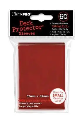 YU-GI-OH DECK PROTECTOR ULTRA PRO ROJO (60) - 62X89MM                      