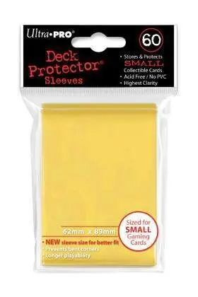 YU-GI-OH DECK PROTECTOR ULTRA PRO AMARILLO (60) - 62X89MM                  