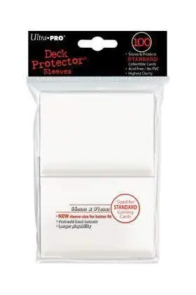DECK PROTECTOR ULTRA PRO BLANCO - BOLSA DE 100 FUNDAS - 66X91MM DECK PROTECTOR ULTRA PRO BLANCO - BOLSA DE 100 FUNDAS - 66X91MM