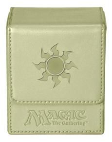 DECK BOX ULTRA PRO MAGIC MANA FLIP MANA BLANCO CIERRE MAGNETICO            