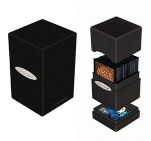 DECK BOX SATIN TOWER ULTRA PRO NEGRO                                       