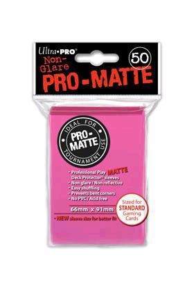 DECK PROTECTOR MATE (50) - BRIGHT PINK (ROSA BRILLANTE) NVO.TAM. - 66 X 91 