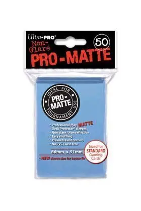 DECK PROTECTOR MATE (50) - LIGHT BLUE (AZUL CLARO) - NVO.TMÑO - 66 X 91MM DECK PROTECTOR MATE (50) - LIGHT BLUE (AZUL CLARO) - NVO.TMÑO - 66 X 91MM