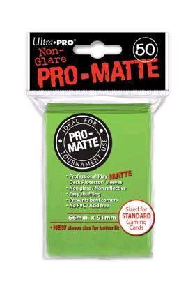 DECK PROTECTOR MATE (50) - LIME GREEN (VERDE LIMA) - NVO.TMÑO. 66X91MM     