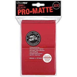 DECK PROTECTOR PRO-MATTE (100) RED 66X91 MM                                