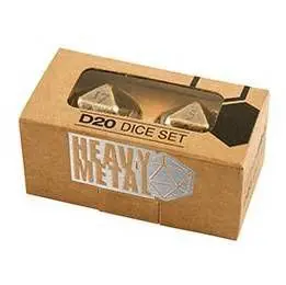 DADOS D20 DICE SET METALICOS                                               