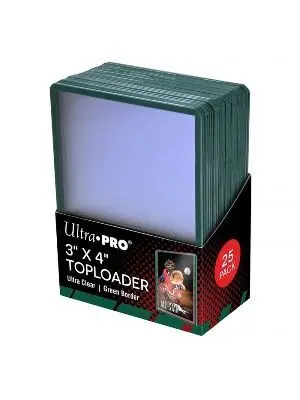 FUNDAS TOPLOADER ESTANDAR ULTRA PRO VERDE BORDER (25)