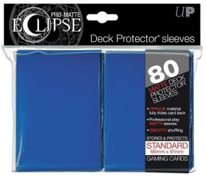 DECK PROTECTOR SLEEVE ECLIPSE (80) BLUE 66X91 MM                           