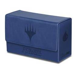 DECK BOX MAGIC DUAL FLIP TOP - MANA AZUL TACTO PIEL                        