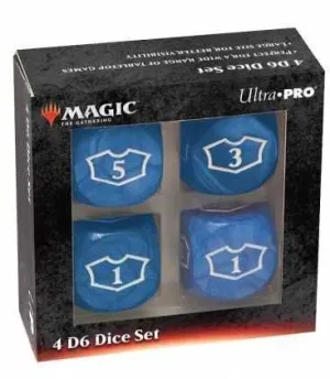 MAGIC THE GATHERING DICE SET DE 6 DELUXE LOYALTY 22 MM BLUE                