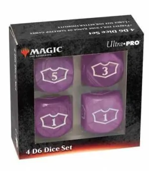 MAGIC THE GATHERING DICE SET DE 6 DELUXE LOYALTY 22 MM PURPLE              
