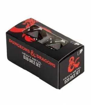 DUNGEONS & DRAGONS DICE SET DE 20 HEAVY METAL                              