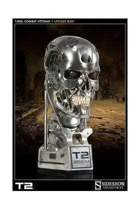 TERMINATOR 2 LIFE SIZE T-800 ENDOSKELETON COMBAT VERSION BUSTO 1/1         