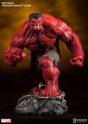 HULK ESTATUA 50 CM HULK RED PREMIUM FORMAT MARVEL                          