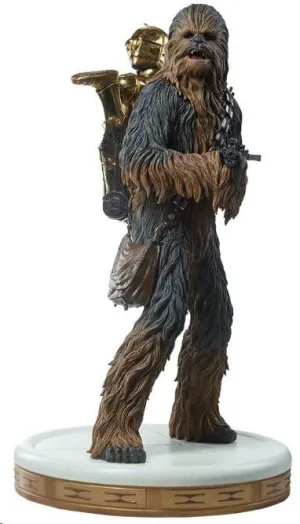 STAR WARS PREMIUM FORMAT ESTATUA CHEWBACCA AND C-3PO 63 CM