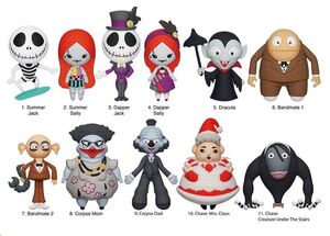 PESADILLA ANTES DE NAVIDAD COLGANTES PVC 3D SERIE 7