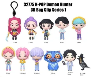 K-POP DEMON HUNTER COLGANTE 3D PVC SERIES 1